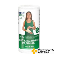 Бинт еластичний медичний MEDTEXTILE середньої розтяжності 1 м * 8 см Техномедика (Україна)
