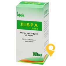 Лібра р-н д/інф 42 мг/мл 100.мл Завод Інфузія (Україна)