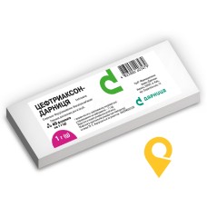 Цефтриаксон пор. д/ін. 1 г №40 Дарниця ФФ (Україна)