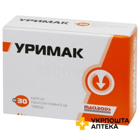 Уримак капс. пролонг. 0,4 мг №30 Маклеодс Фармасьютикалс (Індія)