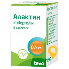 Алактин табл. 0,5 мг №8 Teva Czech Industries s.r.o. (Чеська Республіка)