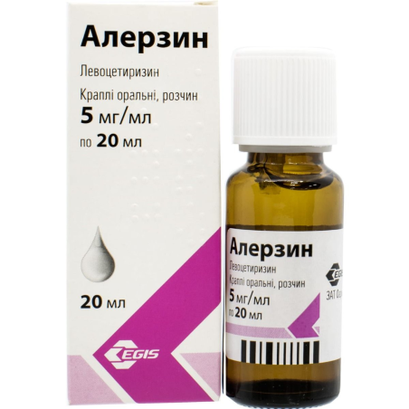 Алерзин крап. орал. 5 мг/мл 20.мл Егіс (Угорщина)