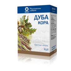 Дуба кора по 50 г у пачках з внутрішнім пакетом Віола (Україна)