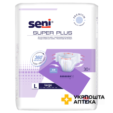 Підгузки для дорослих SENI SUPER PLUS large №30 Torunskie ZMO (Польща)