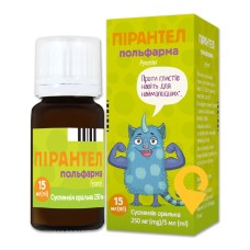 Пірантел сусп. орал. 250 мг/5 мл 15.мл Польфарма (Польща)