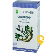 Солодки корені коріння 100.г Ліктрави (Україна)