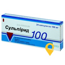 Сульпірид капс. тверд. 100 мг №24 Тева Оперейшнз Поланд (Польща)