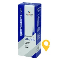 Ципрофлоксацин р-н д/інф 2 мг/мл 100.мл Eurolife Healthcare (Індія)