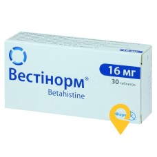 Вестінорм табл. 16 мг №30 Фармак (Україна)