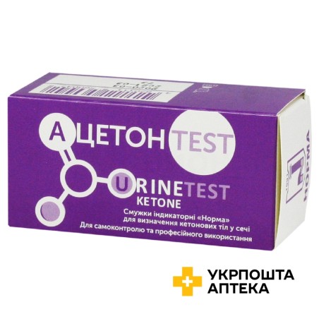 Ацетонтест смужки №25 Норма (Україна)