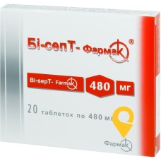 Бі-септ табл. 400 мг + 80 мг №20 Фармак (Україна)