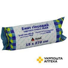 Бинт гіпсовий Ігар 15 см * 270 см Ігар (Україна)