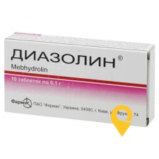 Діазолін табл. 0,1 г №10 Фармак (Україна)