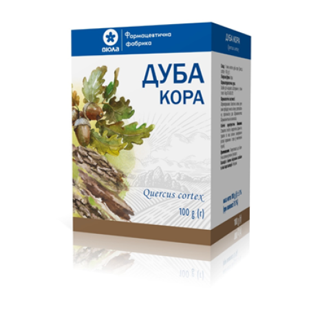 Дуба кора по 100 г у пачках з внутрішнім пакетом Віола (Україна)