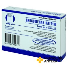 Диклофенак р-н д/ін. 25 мг/мл 3.мл №10 Лубнифарм (Україна)