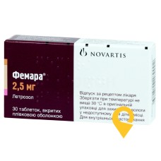 Фемара табл. 2,5 мг №30 Новартіс Фарма (Італія)