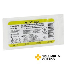 Кетгут звичайний без голки стерильний Ігар розмір 6 Ігар (Україна)