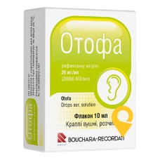 Отофа крап. вушн. 2,6 % 10.мл Pharmaster (Франція)