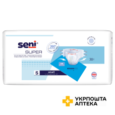 Підгузки для дорослих SENI SUPER small №30 Torunskie ZMO (Польща)