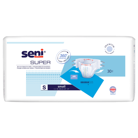 Підгузки для дорослих SENI SUPER small №30 Torunskie ZMO (Польща)
