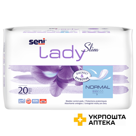 Прокладки урологічні SENI LADY SLIM normal №20 Torunskie ZMO (Польща)