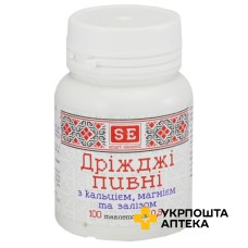 Пивні дріжджі з кальцієм, магнієм і залізом табл. 500 мг №100 Фармаком (Україна)