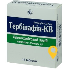 Тербінафін табл. 250 мг №14 Київський вітамінний завод (Україна)