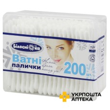 Ватні палички Білосніжка коробка прямокут. №200 Іпек (Туреччина)