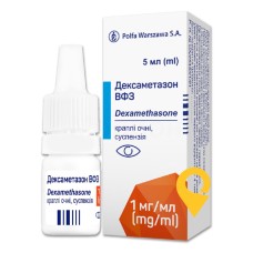 Дексаметазон крап. очні 0,1 % 5.мл S.C. ROMPHARM Company S.R.L (Румунія)