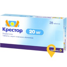 Крестор табл. 20 мг №28 АстраЗенека (Великобританія)