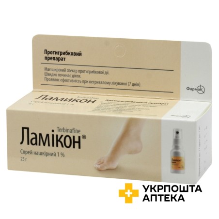 Ламікон спрей 10 мг/г 25.г Фармак (Україна)