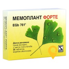Мемоплант форте табл. 80 мг №20 Швабе (Німеччина)
