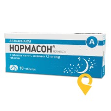 Нормасон табл. 7,5 мг №10 Астрафарм (Україна)