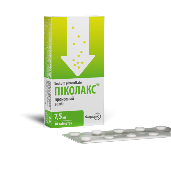 Піколакс табл. 7,5 мг №10 Фармак (Україна)