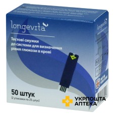 Тест-смужки для глюкометра Лонгевіта тест-смужка №50 Visgeneer (Тайвань)