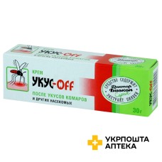 Укус-офф крем після укусів комарів та комах туба 30 г Біокон МНВО (Україна)
