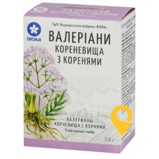 Валеріани кореневища з коренням кореневища та коріння 50.г Віола (Україна)