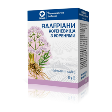 Валеріани кореневища з коренями по 50 г у пачках з внутрішнім пакетом Віола (Україна)