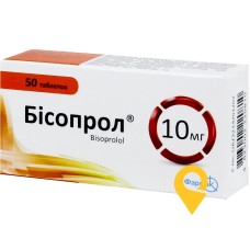 Бісопрол табл. 10 мг №50 Фармак (Україна)