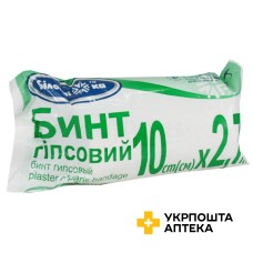Бинт гіпсовий Білосніжка 10 см * 2,7 м Anji Sunlight Medical Product (Китай)