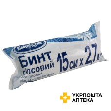 Бинт гіпсовий Білосніжка 15 см * 2,7 м Anji Sunlight Medical Product (Китай)