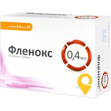 Фленокс р-н д/ін. 10000 МЕ анти-Ха/мл 0.4мл №10 Фармак (Україна)