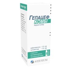 Гепацеф комбі порошок для р-ну д/ін. по 2 г №1 фл. Артеріум (Україна)