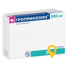 Гропринозин табл. 500 мг №20 Gedeon Richter Poland (Польща)