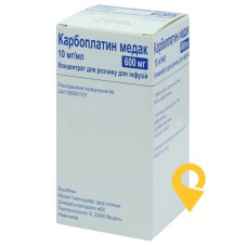 Карбоплатін конц. інф. 10 мг/мл 60.мл Медак (Німеччина)