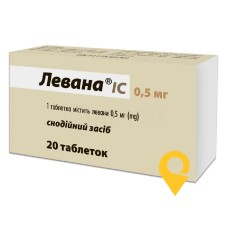 Левана табл. 0,5 мг №20 ІнтерХім (Україна)