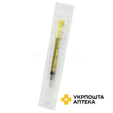 Шприц трикомпонентний Ігар Луєр 1 мл Ігар (Україна)