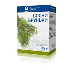 Сосни бруньки по 50 г у пачках з внутрішнім пакетом Віола (Україна)