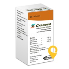 Сталево табл. 200 мг + 50 мг + 200 мг №30 Оріон (Фінляндія)