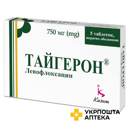 Тайгерон табл. 750 мг №5 Кусум Хелтхкер (Індія)
